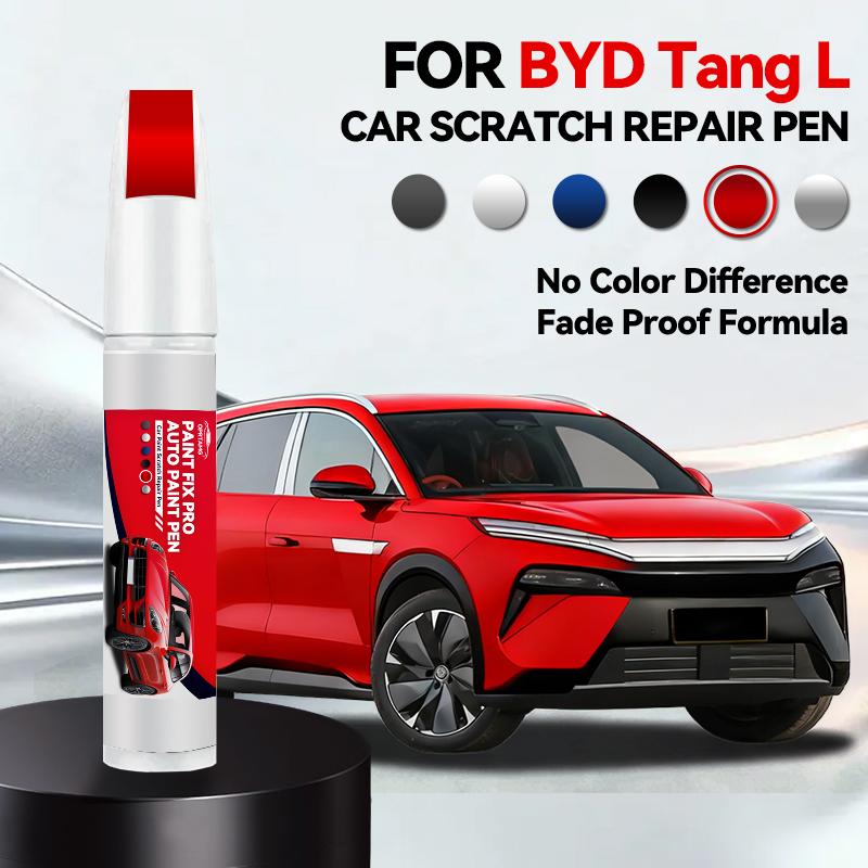 For BYD Tang L Paint Repair Pen Touch Up Scratch Remover DIY Auto Accessories Black White Gray Silver Blue Red
