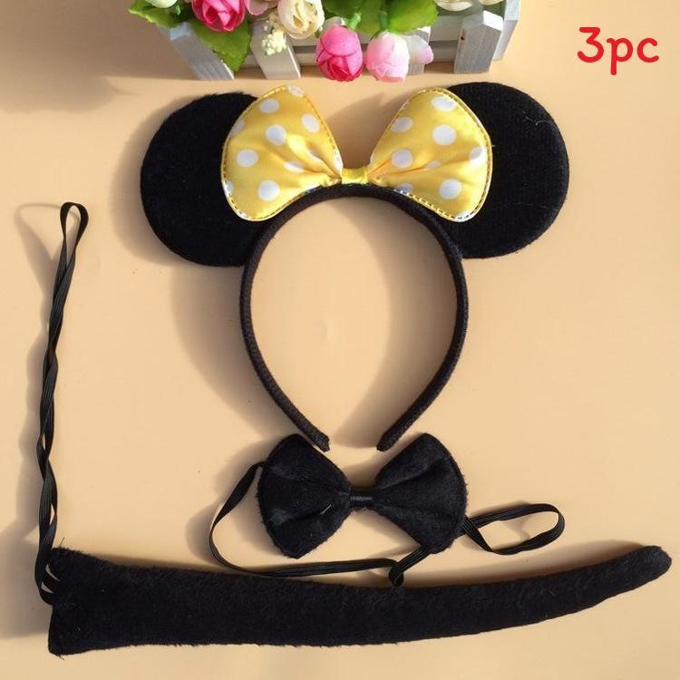 Halloween Animal Tiger Headpiece With Red Horns Demon Headband Cosplay For