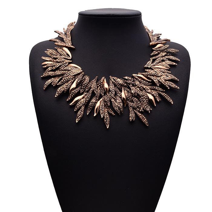 Indian Ethnic Vintage Statement Metal Large Collar Choker Necklace Women Irregular Punk Big Bib Retro Necklace Ladies Jewellery