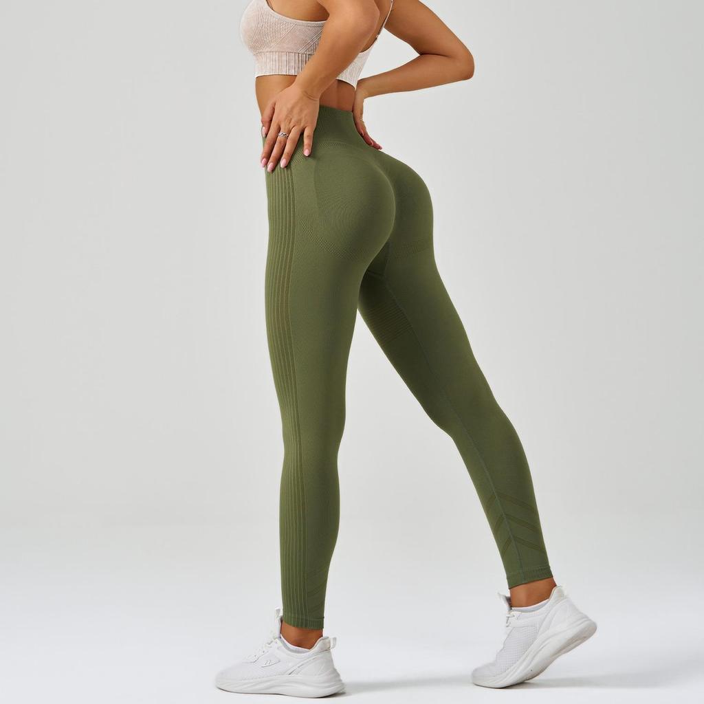 Seamless High-Waist Hip-Lift Sports Leggings