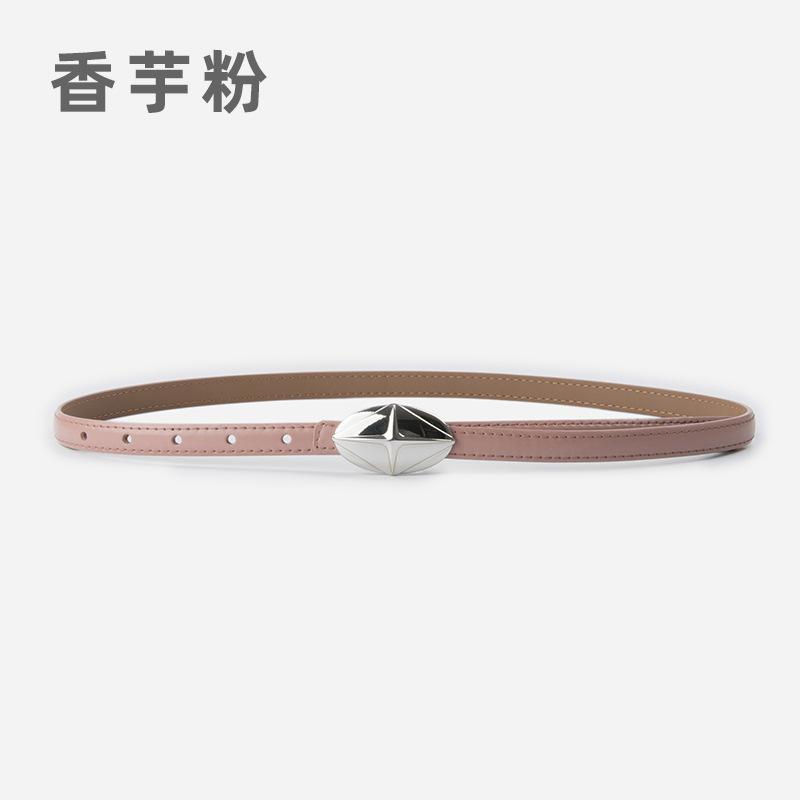 Leder Damen Feiner Gürtel Rindsleder Damen Einfacher Hong Kong Stil Mädchengürtel