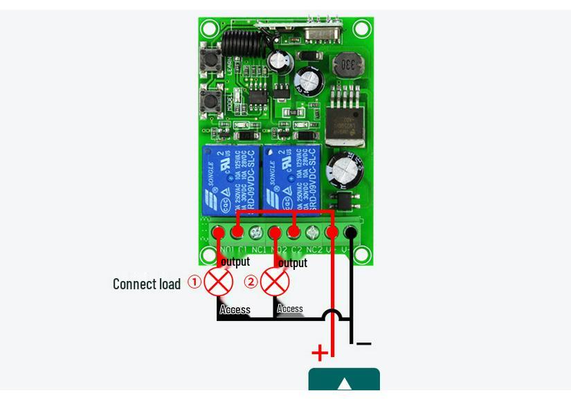 DC 12V/24V Remote RF Wireless Two-Way Controller for Electronic Locks