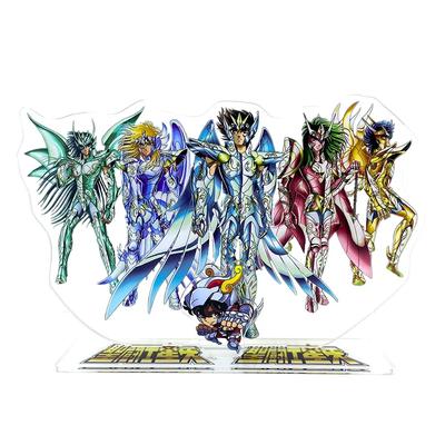DIMENSIUNE MARE Saint Seiya Ikki Hyoga Shiryu Shun grup suport acrilic figurină de jucărie