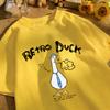 Retro Duck We Are A Creative T Shirt Unisex Summer All-Match Tee O-Neck Fashion Short Sleeve Cotton Loose Unisex Colour T-Shirts