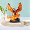 Figurine d'oiseau-soleil en acrylique plat 2D, flammes colorées, décoration de bureau, idéale pour la décoration murale, le porche, la chambre, la villa, la maison, le couloir ou le lieu de travail - R