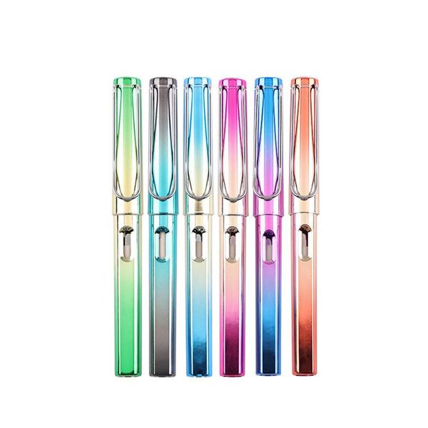 

6 шт./компл. цветные вечные карандаши с градиентом и ластиком, вечный бесчернильный карандаш для письма для школьного офиса