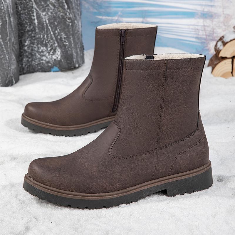

Men s Velvet Warm Casual Leather Boots Men s Snow Boots Fashionable and Versatile Men s Winter Fashion Items 41