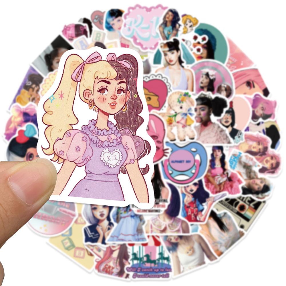 10/30/50pcs Singer Melanie Martinez Cartoon Stickers Aesthetic DIY Guitar Phone Scrapbook Suitcase Cute Graffiti Decals Toy Gift
