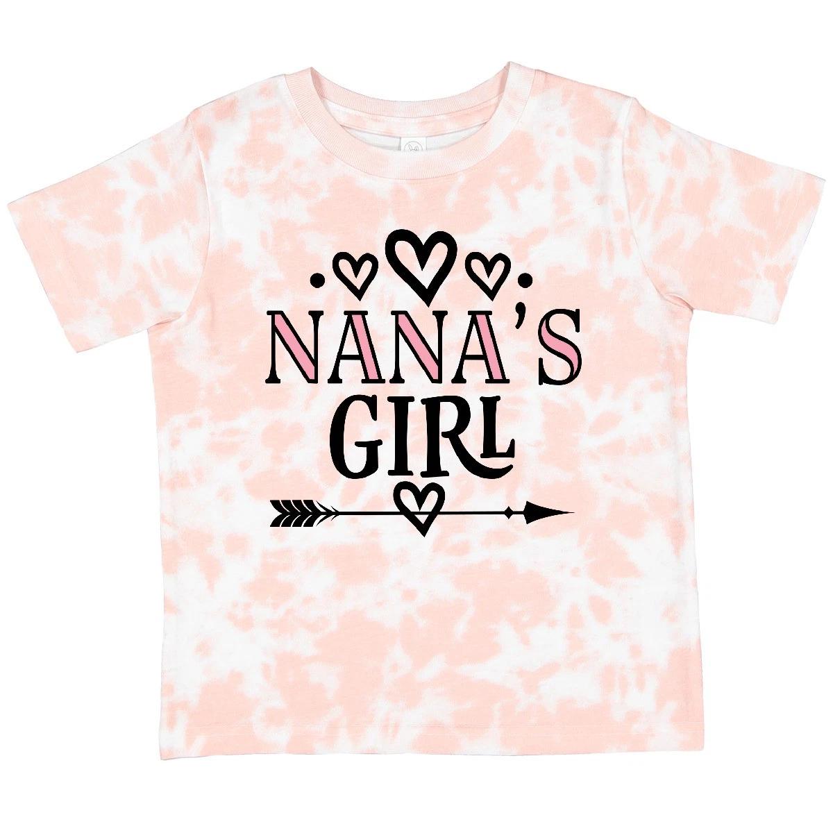 Inktastic Nana Girl Granddaughter Toddler T-Shirt Nanas Clothes Grandchild Child 130