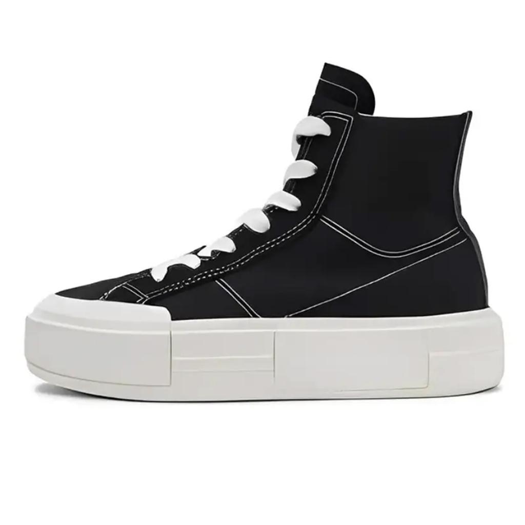 Converse Scarpe Unisex All Star ADCDAVINCI Custom, Bianco, Fasciatura Antiscivolo e Traspirante, Alte in Tela, Nero A04689C(TeamM-)