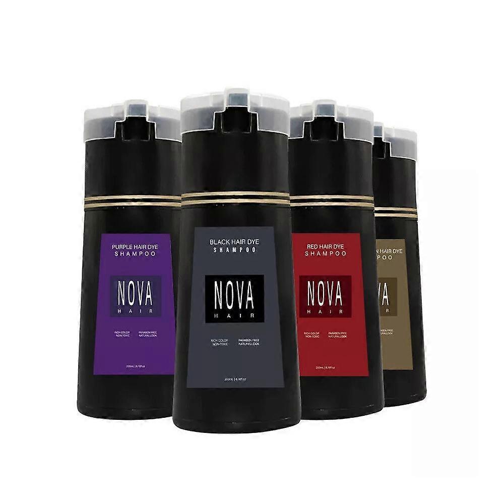 Șampon Colorant Nova 3-în-1 Controlul Uleiului Păr Pufoasă Revigorantă Vopsea de Păr Rapidă Vopsea de Păr Dizzy Produse de Îngrijire a Părului