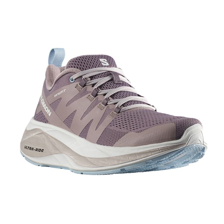 SALOMON Phantasm Comfortable Fabric Leather Non-Slip Wear-Resistant Breathable Low-Top Casual Running Shoes Women Sneaker Brown Purple 417688