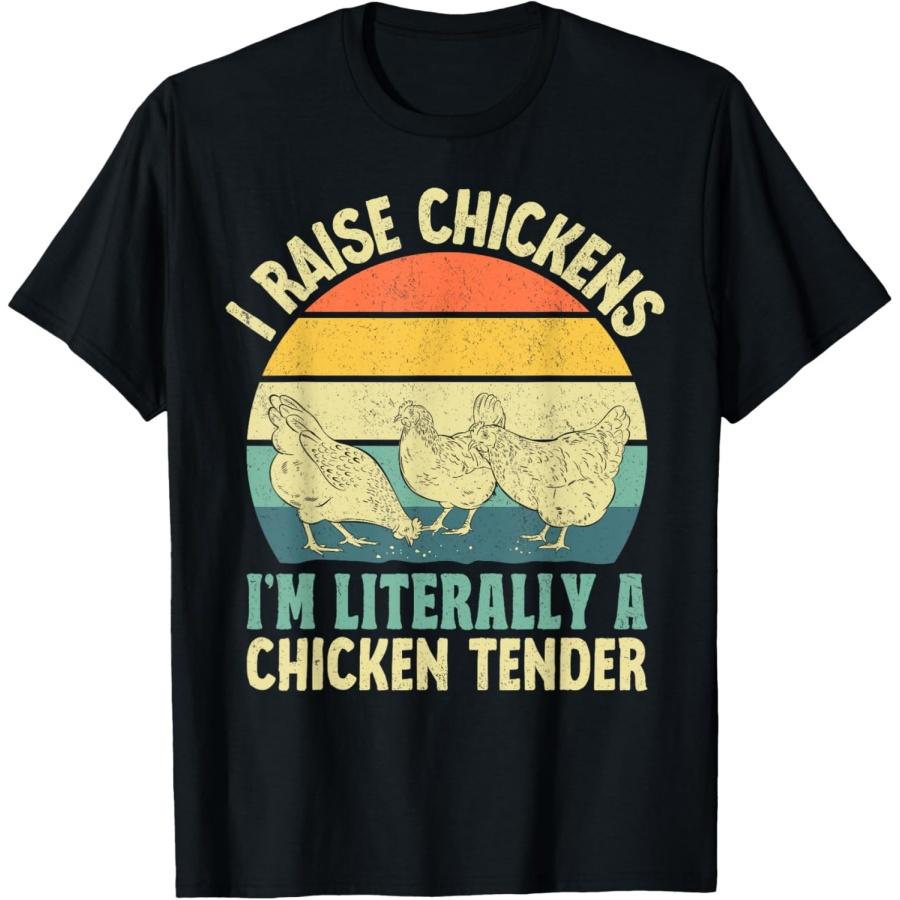 Cool Chicken Tender Art For Men Women Poultry Chicken Farmer T-Shirt S