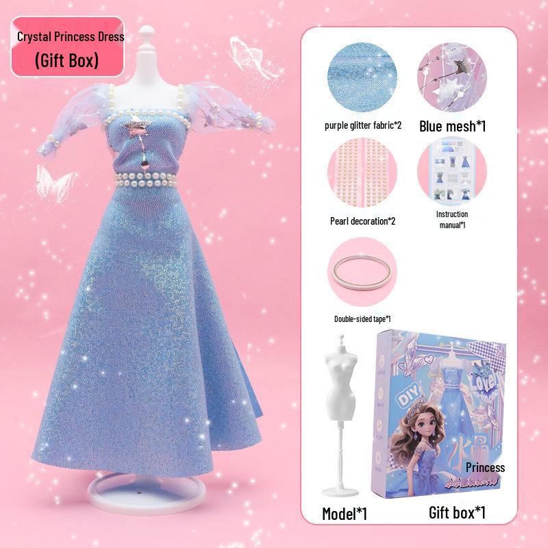 

Набір для дитячого костюма принцеси «Зроби сам» для дівчаток - Подарунок на день народження