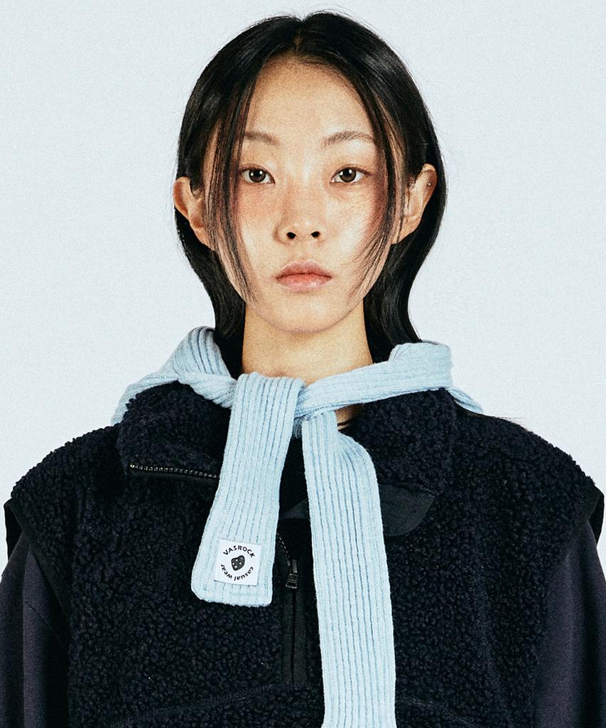 VASROCK Churros Knit Scarf Balaclava Cloud Blue