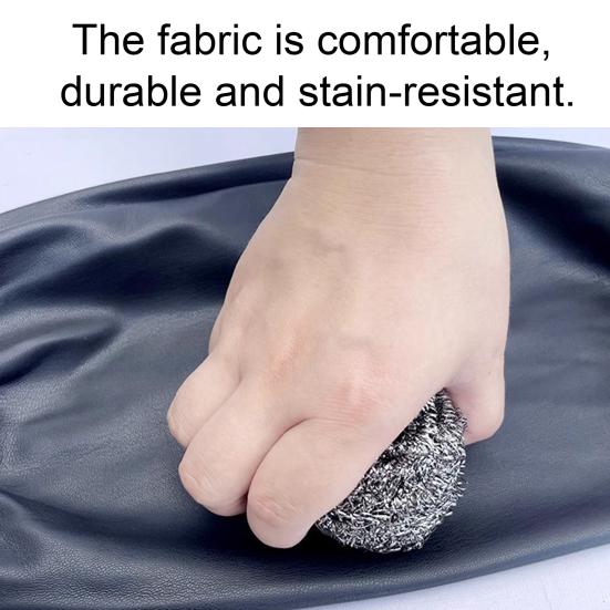 1 Pair Waterproof Arm Sleeves Oil-Proof Imitation Leather Arm Sleeves with Elastic Cuffs Long Protective Covers for Kitchen Labor Industrial Work
