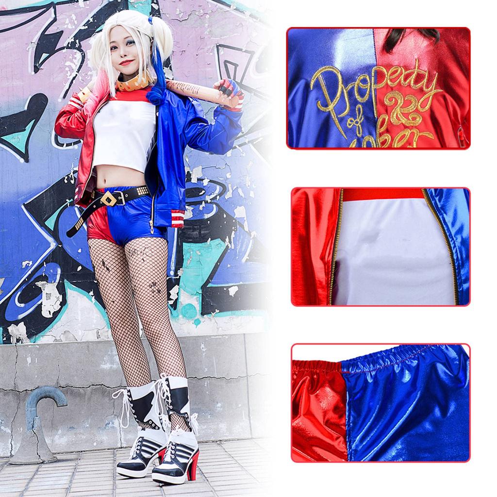 [Formemory] Harley Quinn Joker Cosplay Harley Quinn Cosplay Joker Harley Quinn cosplay event disguise costume gift performance outfit festival costume