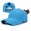 Neue Sommer Damen Baseballkappe mit überkreuztem Design für Pferdeschwanz, Leichter, schnell trocknender, atmungsaktiver Sonnenhut