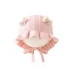 Sweet Princess Ear Protection Wool Hat for Infants & Toddlers - Stylish Lace Tie-Up for Autumn & Winter