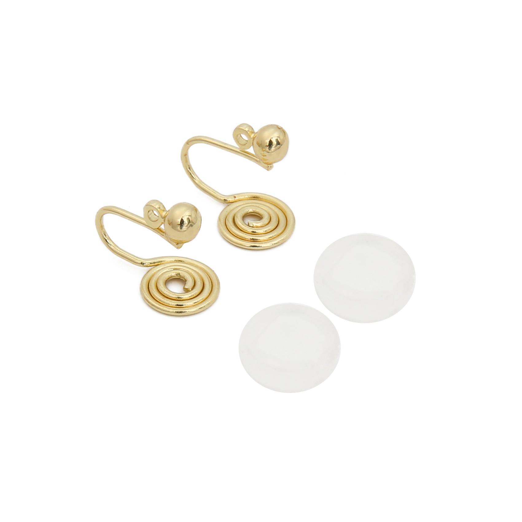 

2 шт., медная катушка от комаров, силиконовый зажим для ушной кости для изготовления ювелирных изделий своими руками, аксессуары для рукоделия 8x14mm