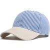 NEUE Mode Koreanischer Stil Gestreiftes Weiches Oberteil Baseballkappe für Damen Herren Sommer Sonnenhut Outdoor Sport Lässig Unisex Papa Hut