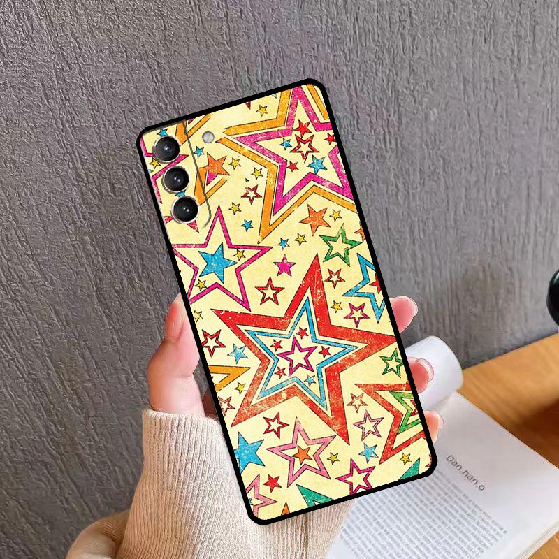 

STARS COLOURFUL Phone Case For Samsung Galaxy S26 S25 S24 S20 S21 S22 S23 Ultra S10 Plus S24 FE S25 FE Cover Galaxy S21 FE