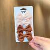 4/6/10Pcs Soft Cotton Bow Hairpin Girl Sweet Design Hairpin Color Block Delicate Hairgripe Barrettes Kawaii Child Accessories