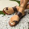 Fashion New Women's Shoes Square Head Cross Flat Summer Sandals Simple Flip-flops Women Wear Slippers Beach Slippers