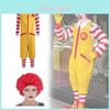 Costum Cosplay Compania Mcdonalds din Poliester și Elastan Pentru Copii și Adolescenți