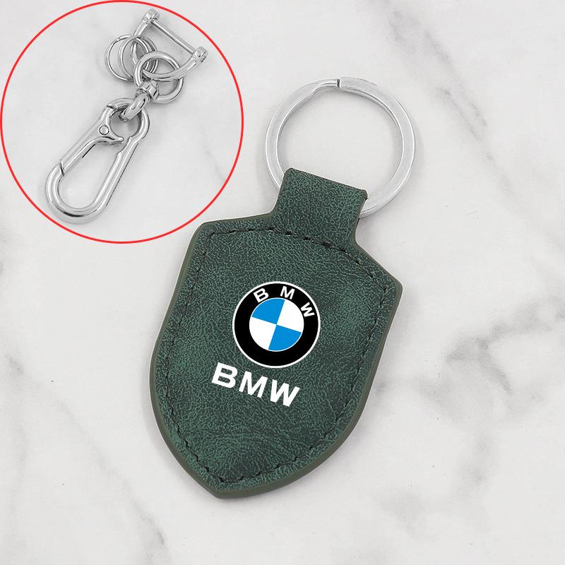 BMW 4 Series Keychain: Carbon Fiber Leather Pendant for 425i, 430i, 428i