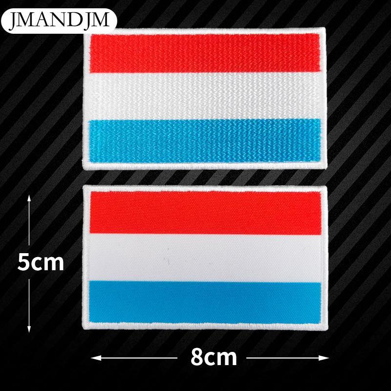 5 Stück Weltflagge Stickerei Stoffaufkleber Armband Klettverschluss DIY Aufnäher Stickerei Stoffaufkleber