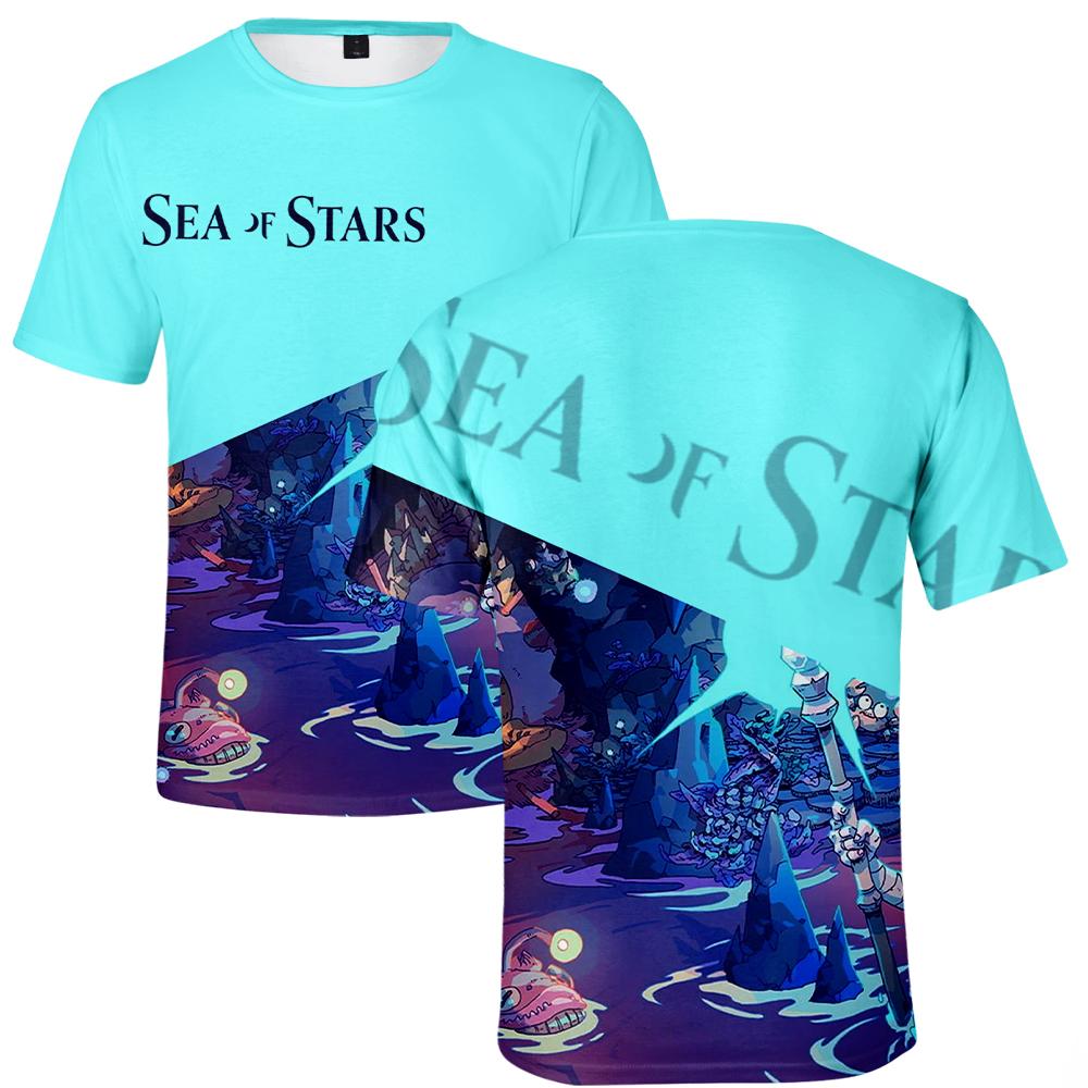 Sea of Stars T-Shirts Tie Dye Printed Graphic Shirts Casual Short Sleeve Tee Tops for Men Women