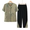 Elderly Women's Casual Summer Two-Piece Outfit