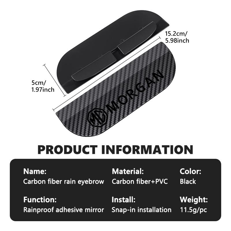 For MG Car Rear View Mirror Rainproof Cover Side View Mirror Rain Guard Morgan Pilot GT 3 6 5 7 HS ZS ZX EHS Phev wue1