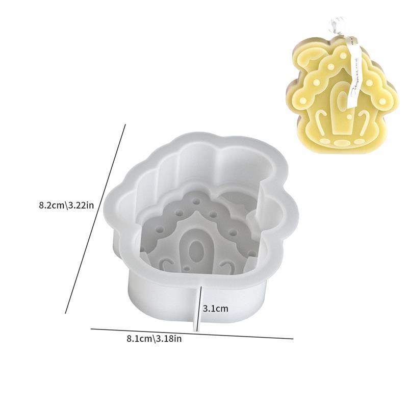 

Resin Casting Molds 3D Cartoon House Silicone Candle Molds Mini Houses Plaster Concrete Cement Mould Soap Mold