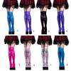 Women Thigh High Socks Over the Knee High Stockings Japanese Skeleton Skull Print Long Socks Thin Halloween Stockings