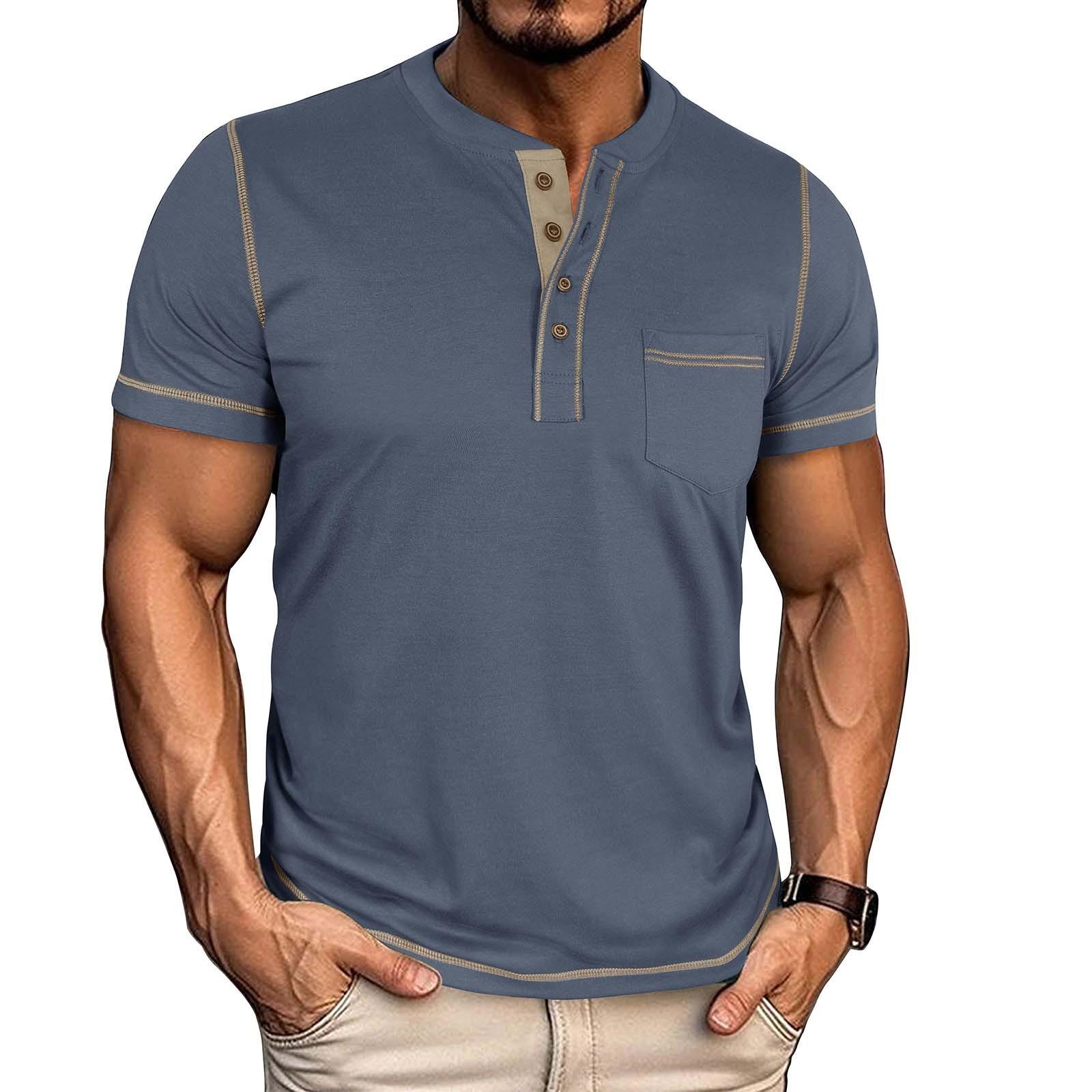 

Мужская летняя футболка с коротким рукавом и круглым вырезом, контрастного цвета, с коротким рукавом XXXL