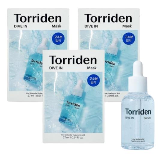 TORRIDEN Dive-In Hyaluronic acid Mask & Hyaluronic Serum Set | Intensive Moisture Care
