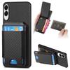 For Samsung Galaxy S25 Edge Case with Card Holder Kickstand Leather Back Cover