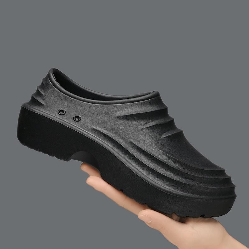 Pánské kuchařské boty Pánské letní plážové pantofle Vodotěsné Olejivzdorné Kuchyňské boty Protiskluzové Zahradní dřeváky Hotelová pracovní obuv EVA Sandál