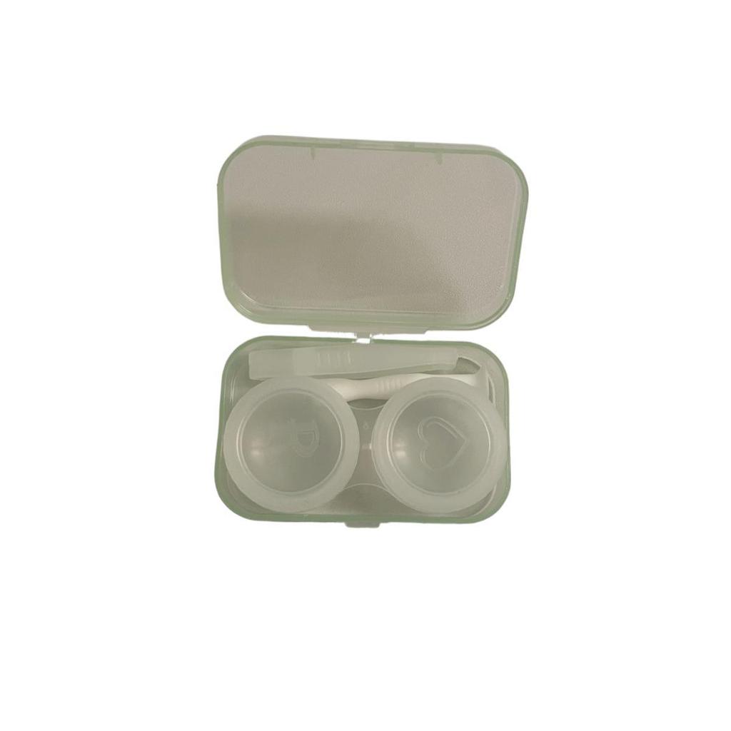 1pc Candy Color Minimalist Transparent Contact Lens Box Girls Contact Lens Case Companion Box Portable Contact Lenses Case
