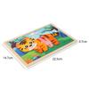 Holzpuzzlespielzeug Kinder Cartoon Tierpuzzle Puzzle Puzzle Baby Früherziehungspuzzle Geschenk