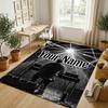 Personalized Crystal Velvet Carpet,Alex Warren Custom Printed Name, Plush Area Rug For Home Indoor Decor