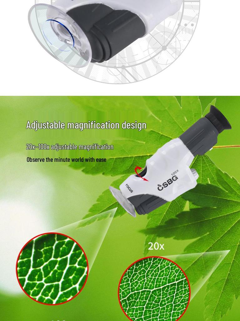 High-Definition Children's Microscope Set for Early Science Education and Specimen Exploration