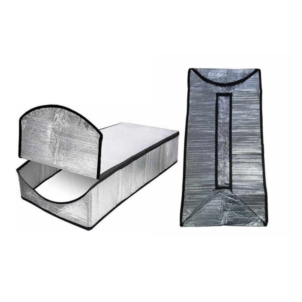 Heat Shield Cover for Attic Door and Staircase Insulation Providing Thermal Protection to Reduce Heating Expenses