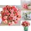Lifelike 12 Head Artificial Flowers Rose Silk Bouquet For Bridal Weddings And Events
