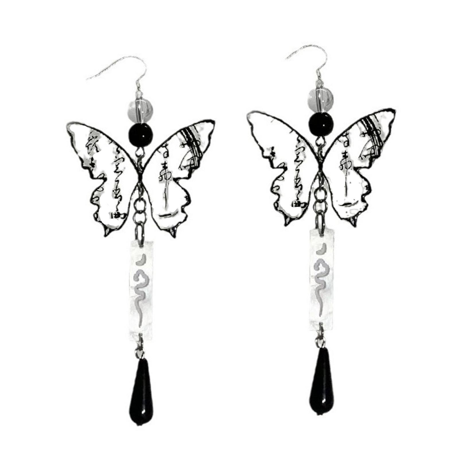 

Акриловые серьги-бабочки в китайском стиле, красивые серьги-подвески, модное украшение для ушей, ювелирные изделия для ушей на любой случай 2