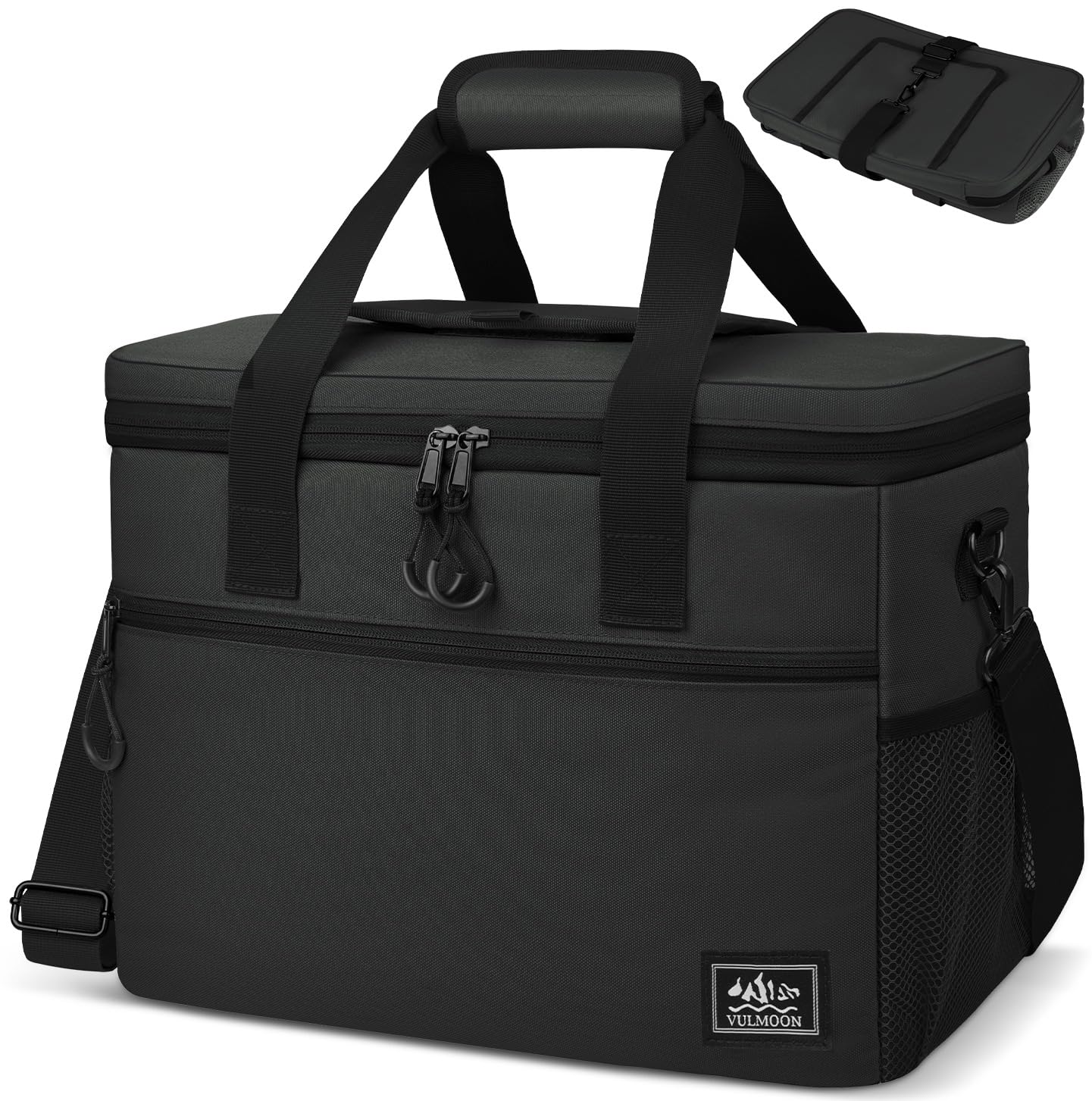 

MOTIFUN Cooler большой изолированный 900D изолированный складной 4-слойный мягкий охладитель для утечек воды для занятий спортом на открытом воздухе, коробка, емкость, сумка, 35 л, термо, темно-серого