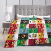 A-Wütende Animation B-Vögel Cartoon Flanelldecke Winter Weich Warm Überwurfdecke für Mädchen Jungen Couch Bett Tagesdecke Sofabett