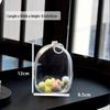 10cm Transparent PVC Bear & Hamster Doll Stroller Bag: Dustproof Outdoor Storage & Display